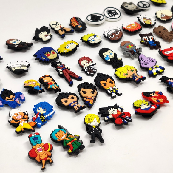 Lot of 62 Shoe Charms & Jibbitz for Crocs Marvel Anime Naruto Ghibli Funko Style - Picture 5 of 13
